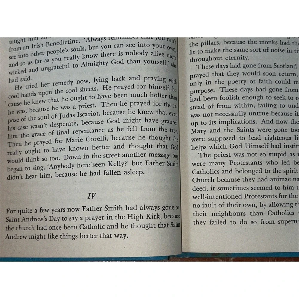 THE WORLD, THE FLESH, AND FATHER SMITH BY BRUCE MARSHALL BOOK‎ Vintage HC 1945